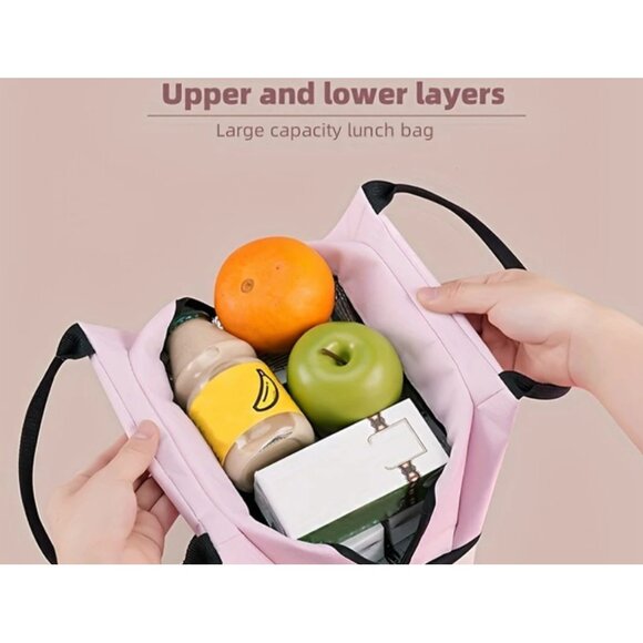 Hello Kitty Insulated Lunch Bag Foldable Cooler Tote for School, Office & Picnic - Picture 4 of 5